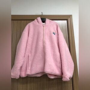 Pink Fleece Zip-Up Jacket